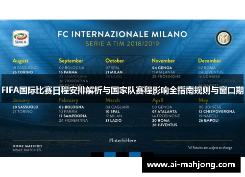 FIFA国际比赛日程安排解析与国家队赛程影响全指南规则与窗口期